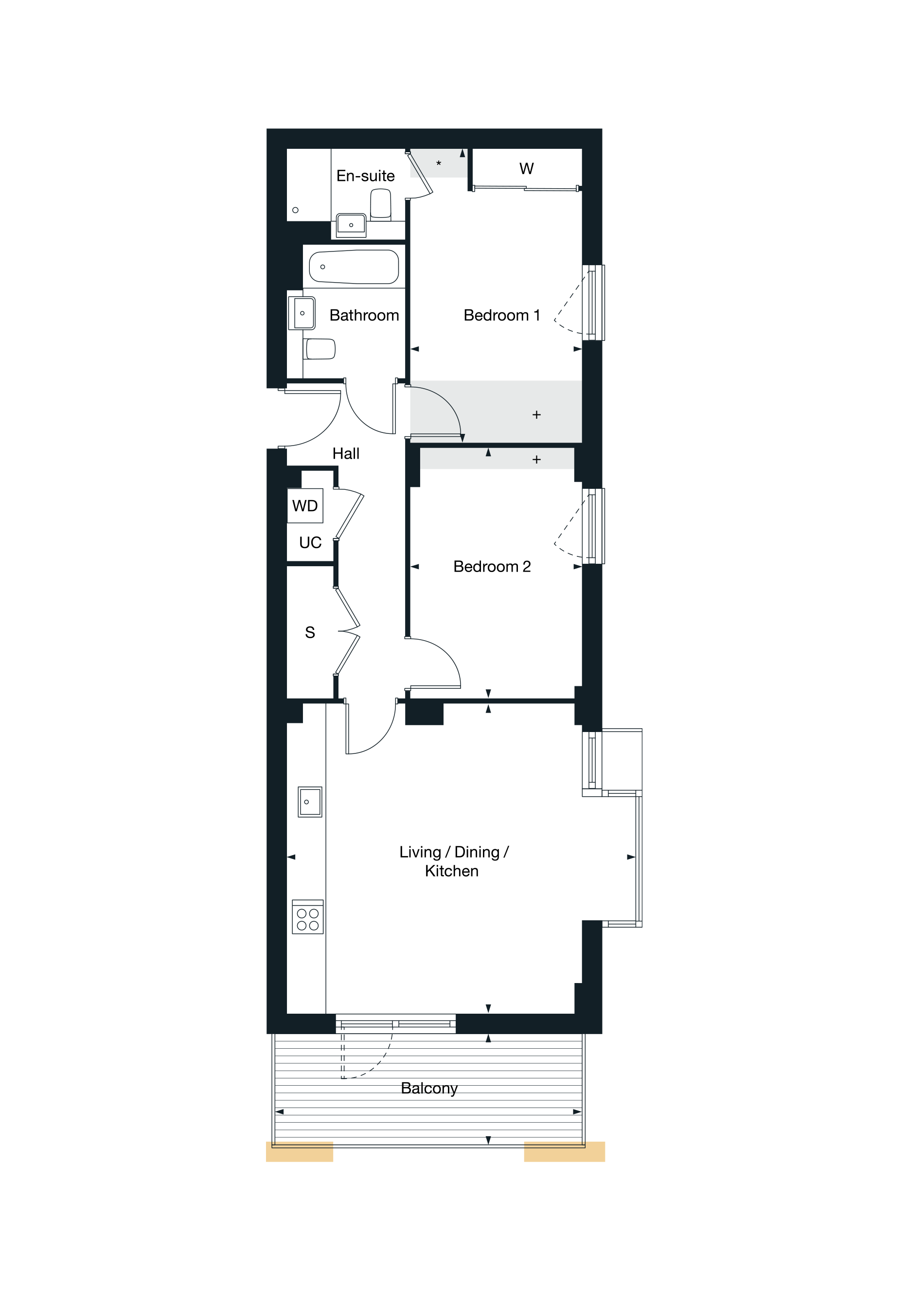 Floor 01 - Plot B1.01 floorplan