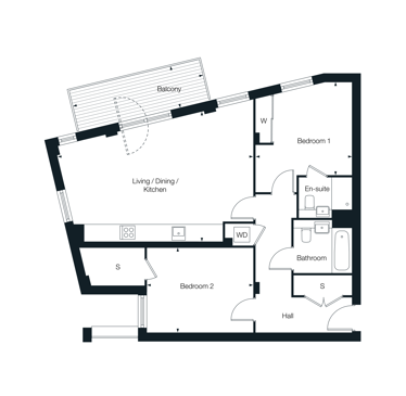 Floor 02 - Plot B2.02 floorplan