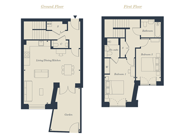 Ground / First Floor - Plot 0.1.2 floorplan