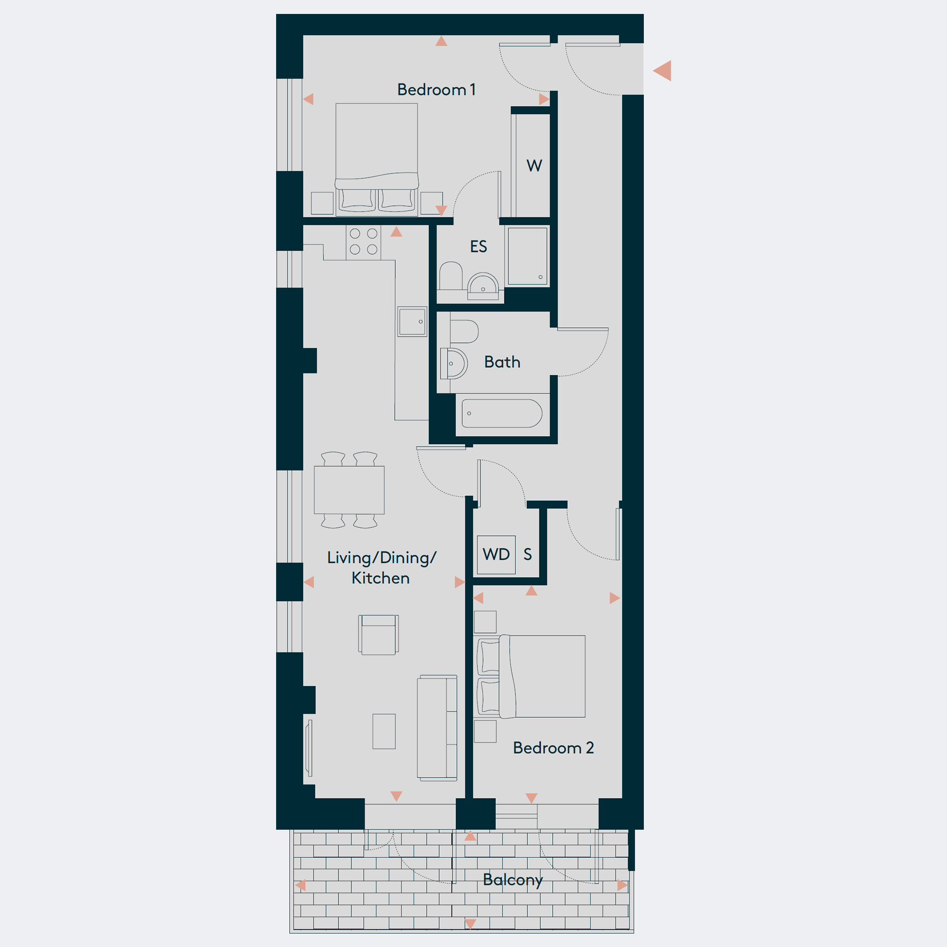 Apartment 54 floorplan