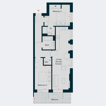 Fifth Floor - Plot 53~ floorplan
