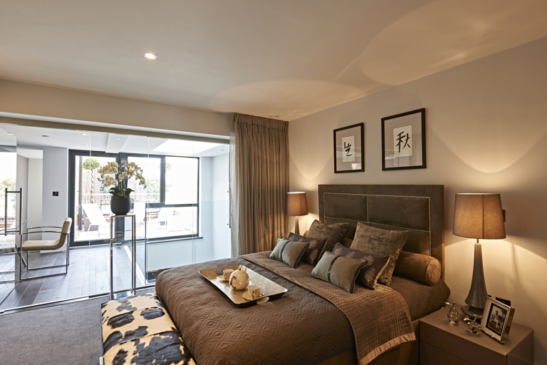 Luxury new home bedroom