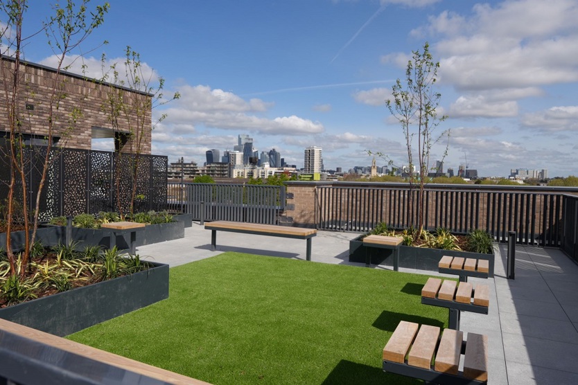 View from roof terrace
