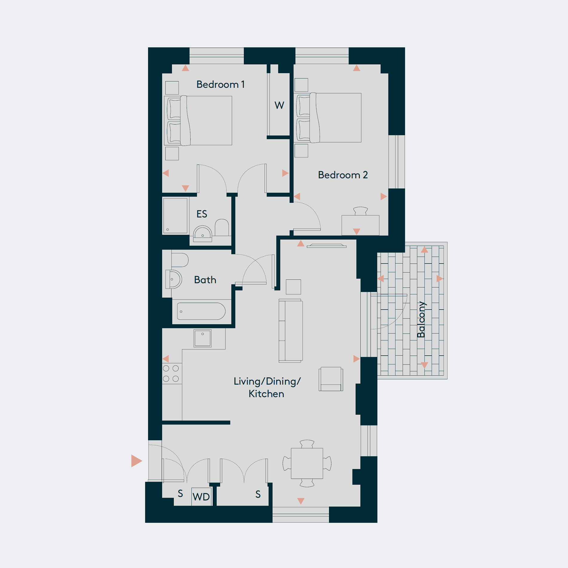 Apartment 32, 43 floorplan