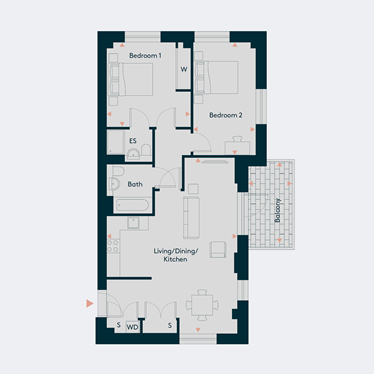 Fourth Floor - Plot 43 floorplan