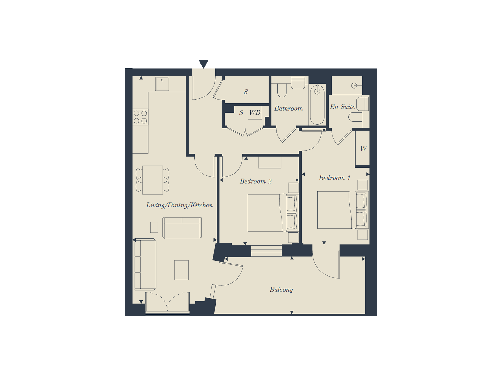 Type 10 apartment floorplan