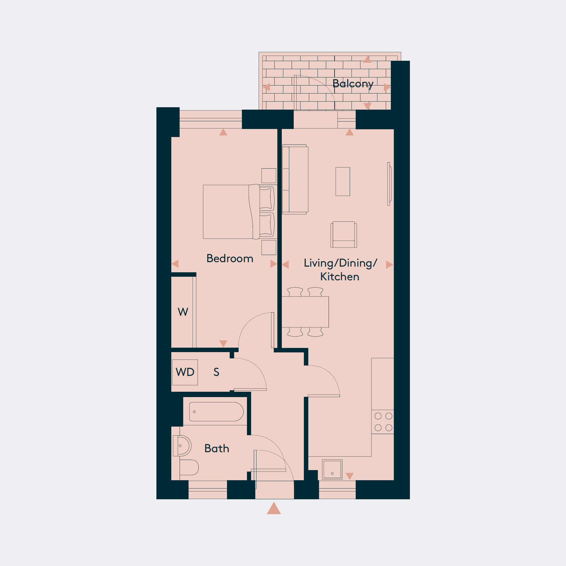 Apartment 20, 31, 42 floorplan